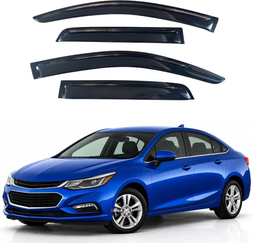 Vista 170 de Visera de ventana IG para Ford Focus Sedán y Hatchback 2012-2018, Protector de ventana lateral para lluvia y viento estilo Mugen, extra duradero