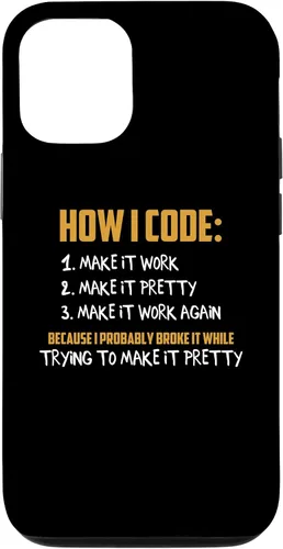 Vista 26 de iPhone 16 How To Code Funny Computer Programmer Coding Geek Novelty Case