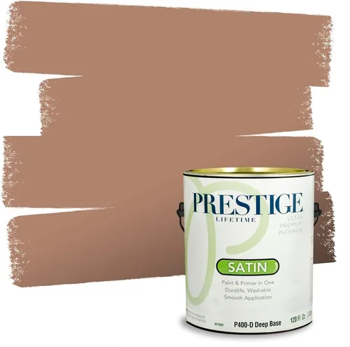 Vista 122 de PRESTIGE Pintura exterior e imprimación en uno, bronceado Aberdeen, plano, 1 galón