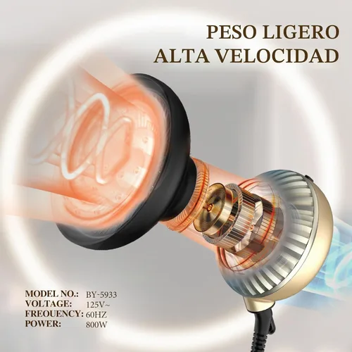 Vista 5 de BAUTIA Difusor de secador de pelo para cabello rizado, difusor de secador de pelo para secar con soplado y voluminizar, difusor ligero de cabello