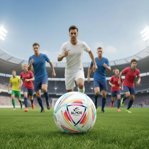Vista 2 de Almos Champion - Balón de fútbol profesional, para ligas, clubes, entrenamiento, rendimiento de partidos, fútbol en interiores y exteriores, 16