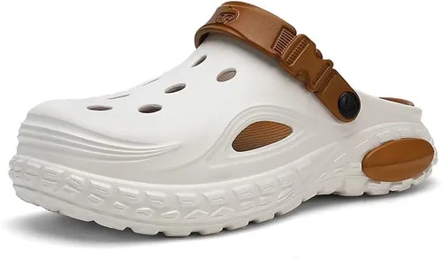 Vista 12 de Zuecos unisex de jardín para hombres y mujeres, zapatos ligeros de EVA con correa ajustable, cómodos zuecos antideslizantes para interiores