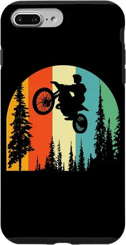 Vista 9 de iPhone 15 Retro Dirt Bike Supermoto Biker - Vintage Mx Motocross Case