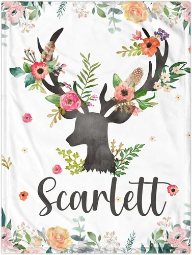 Vista 13 de J&SBGFT Manta de bebé niña personalizada, manta de recepción de elefante, regalo personalizado de artículos esenciales para recién nacidos, 30 x 40