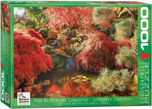 Vista 2 de EuroGraphics Butchart Gardens - Rompecabezas de jardín japonés (1000 piezas)