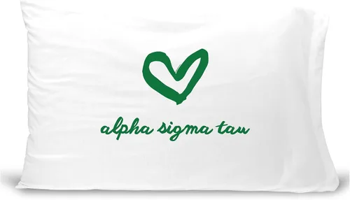 Vista 18 de sockprints Funda de almohada Alpha Chi Omega - Nombre de la hermandad con diseño de corazón. Funda de almohada 100% algodón tamaño estándar 20 x 30