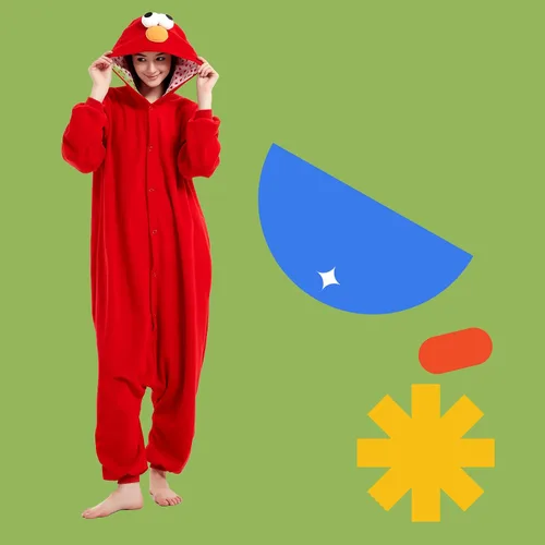 Vista 2 de Beauty Shine Unisex Adult Onesie Pajamas, Cartoon Costume Halloween Christmas Sleepwear Jumpsuit Plush Cosplay