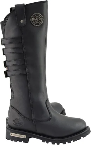 Vista 7 de Milwaukee Leather Botas de Motociclista de Cuero para Mujer de Rodilla a Altura de la Pierna Colección Premium MBL