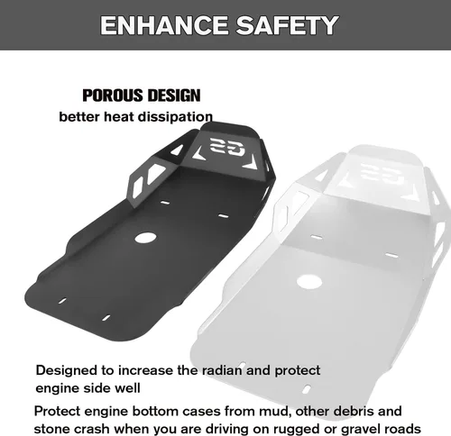 Vista 4 de CHIFUN Placa de Deslizamiento Compatible con BMW 2018-2021 F850GS F750GS F 750 850 GS ADV Motocicleta de Aventura Protección Inferior del Motor