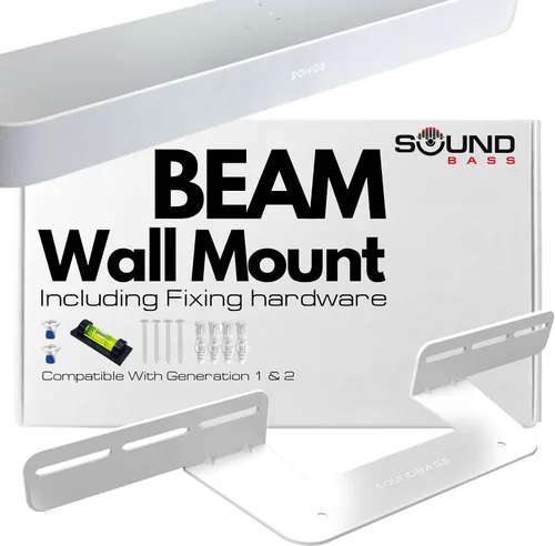 Vista 10 de Soporte de barra de sonido para graves Sonos Beam Gen 1 y 2 solamente Negro