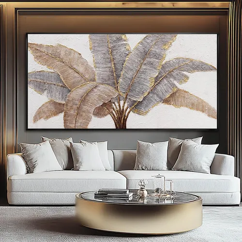 Vista 6 de CHUDANHAO Arte Botánico para Pared Cuadros Vintage Decoración de Pared Impresiones de Fotos Grises y Doradas Colgantes de Pared de Línea 24"x48