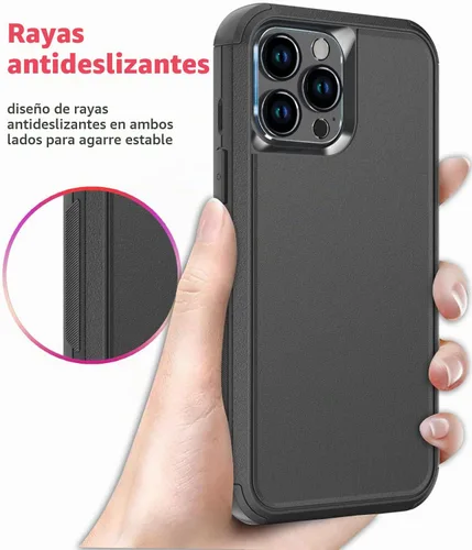Vista 5 de Diverbox Funda para iPhone 13 Pro Max [a prueba de golpes] [a prueba de caídas]