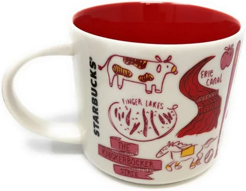 Vista 4 de Starbucks Been There Series New York Knickerbocker State - Taza de cerámica, 14 onzas