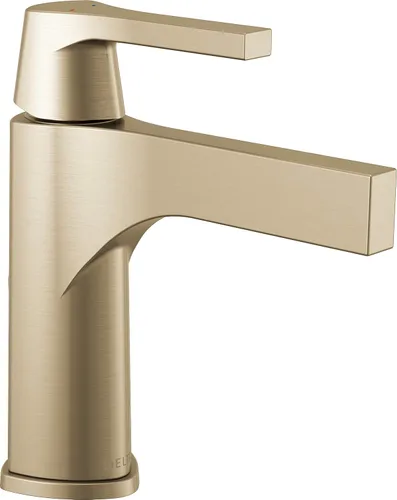 Vista 4 de Delta Faucet Zura - Grifo de baño de un solo agujero, grifo de baño de una sola manija, tecnología de sello de diamante, ensamblaje de drenaje
