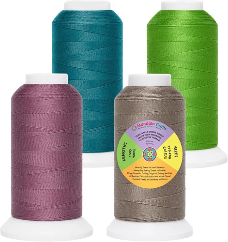 Vista 55 de Mandala Crafts Airforce Blue Tex 70 - Hilo de poliéster para tapicería Fuerza Aérea