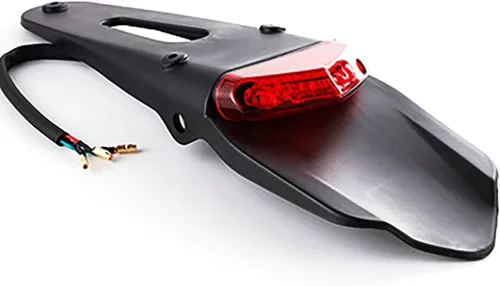 Vista 7 de Yibid Lámpara de freno LED universal con montaje en guardabarros trasero para Honda XR250 XR400 XR650 Yamaha, motocicleta todoterreno personalizada