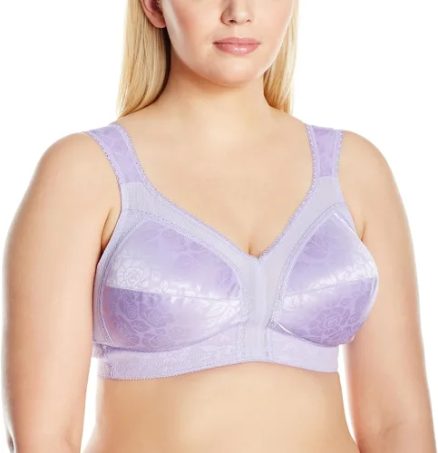 Vista 23 de Playtex Brasier inalámbrico para mujer, sujetadores de talla grande de 18 horas disponibles, cobertura completa, alisado, 4693, paquete individual