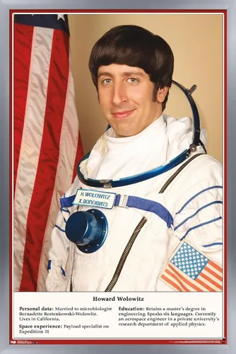 Vista 9 de Trends International The Big Bang Theory - Póster de pared de astronauta, 34 pulgadas de largo x 22.4 pulgadas, versión enmarcada en negro Versión
