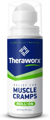Vista 10 de Theraworx Alivio para calambres musculares Espasmo muscular de acción rápida, dolor de piernas con sulfato de magnesio, 7.1 onzas, 1 unidad