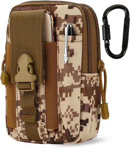 Vista 11 de Bolsa táctica de la cintura EDC Molle bolso de la cintura de la correa del teléfono bolsa de la funda bolsa de transporte para teléfono inteligente
