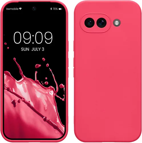 Vista 139 de kwmobile Funda compatible con Google Pixel 9 - Funda protectora delgada de TPU para teléfono - Acabado mate suave - Piedra antigua
