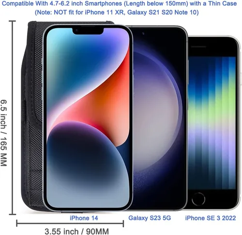 Vista 3 de Funda para iPhone 18 Pro 17 16 15 14 13 y Pro 17e 16e, Galaxy S26 S25 S24