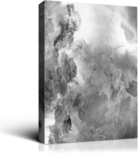 Vista 15 de Denzoer - Lienzo decorativo para pared, pintura abstracta, decoración de pared, pintura contemporánea con envoltura de galería, ilustraciones