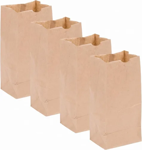 Vista 11 de Bolsas marrones de 1 libra, paquete de 100 (3.5 pulgadas de ancho x 6.5 pulgadas de alto x 2.3 pulgadas de largo)