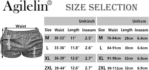Vista 6 de Agilelin Men's Running Shorts 3 Inch with Pockets Athletics Casual Shorts Quick Dry Bobybuilding