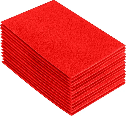 Vista 44 de FabricLA Hojas de fieltro acrílico para manualidades, cuadrados de fieltro precortados suaves de 4 x 4 pulgadas (3.9 in x 3.9 in), utiliza hojas