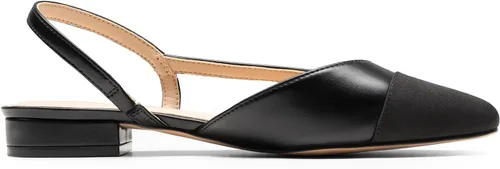Vista 2 de DREAM PAIRS Zapatos planos para mujer, con puntera cuadrada, para mujer, estilo casual, trabajo, oficina, fiesta, zapatos de vestir de tacón bajo