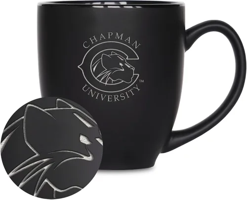 Vista 57 de Rico Industries - Taza de cerámica mate negra con grabado láser estándar de 15oz para NCAA (escuelas T & U) - Para bebidas calientes o frías