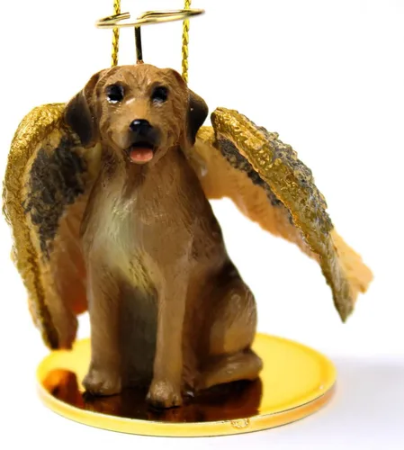 Vista 187 de Conversation Concepts Adorno navideño: Chihuahua, pelo largo 19-Dorado