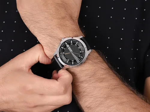 Vista 7 de AX ARMANI EXCHANGE - Reloj de vestir de acero inoxidable para hombre, cuarzo