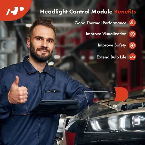 Vista 5 de A-Premium TMS - Unidad de módulo de control de faros delanteros de xenón adaptable compatible con BMW 528i, 528i xDrive, 535i, 535i GT, 535i GT