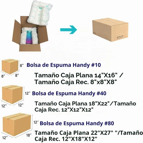 Vista 7 de Espuma expansible de embalaje de espuma expansible para PC, artículos de valor frágiles e irregulares, electrónica, cerámica, espuma de embalaje