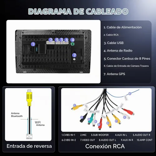 Vista 8 de 4G+64G Android Car Stereo para Mercedes Benz W169 W245 B160 B170 B180 B200 W639 Vito Viano W906 Sprinter, CarPlay Android Auto 9 "IPS pantalla