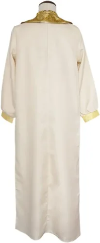 Vista 3 de GWOKDAN Disfraz de príncipe árabe, uniforme de cuento de hadas, trajes de Halloween, conjunto completo con sombrero