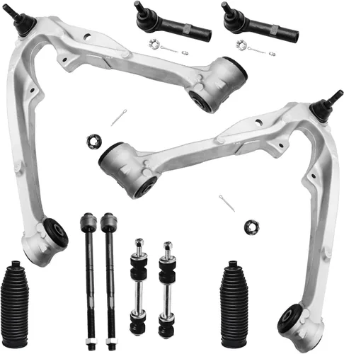 Vista 676 de Detroit Axle - Kit de suspensión frontal de 10 piezas para Dodge Avenger 2008-2014, Chrysler Sebring 2007-2010, 2 brazos de control inferiores, 2