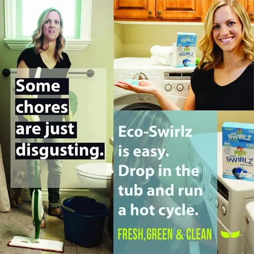 Vista 6 de ECO-GALS Scrubz & Swirlz - Paquete de limpiador de lavadora y lavavajillas sin perfume, suministro de 1 año más organizador magnético