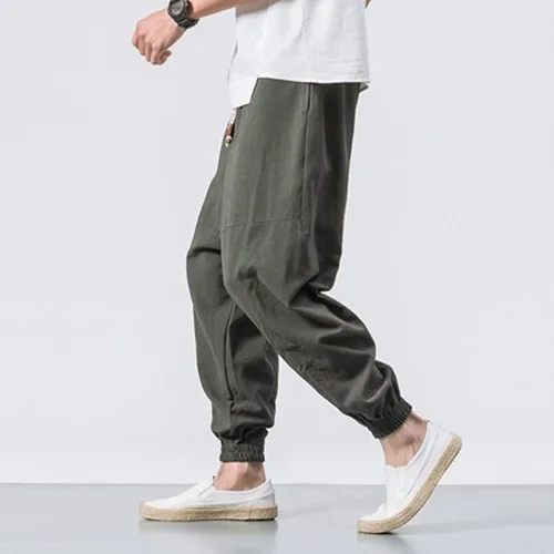 Vista 18 de Pantalones deportivos para hombre, pantalones de otoño e invierno y sólidos para hombres y hombres, cómodos con múltiples bolsillos