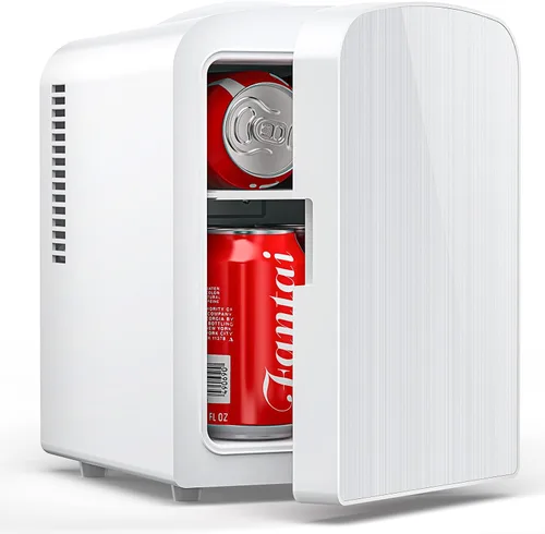 Vista 9 de Electactic Mini refrigerador de 4L/6 latas para encimera de dormitorio Negro