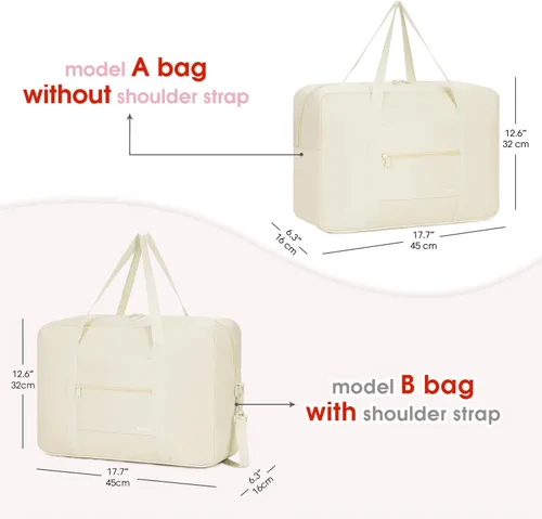 Vista 4 de Bolsa de viaje para artículos personales de Spirit Airlines de 18 x 14 x 8 pulgadas, bolsa de viaje debajo del asiento, equipaje de mano plegable