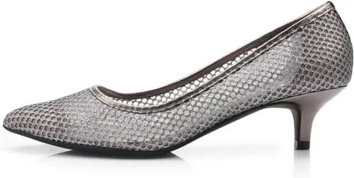 Vista 2 de Brink - Zapatos de tacón de gatito para mujer, elegantes, cómodos, con punta puntiaguda, para boda, fiesta