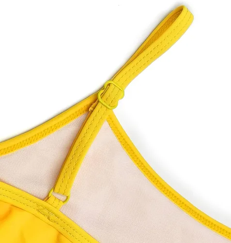 Vista 8 de SHEKINI Trajes de baño de dos piezas con volantes y estampado floral para niñas