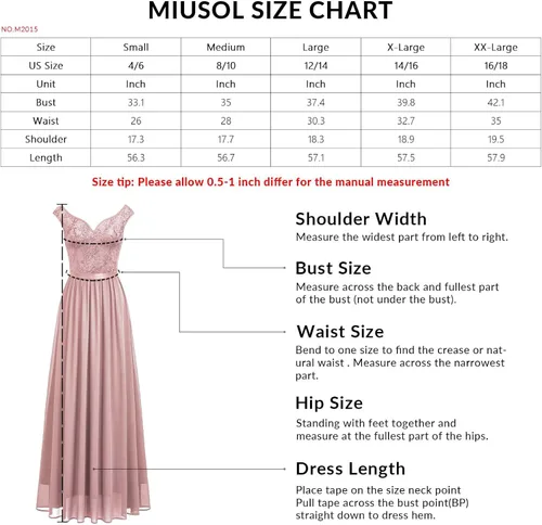 Vista 6 de Miusol Vestido largo formal de fiesta de noche con cuello en V profundo para mujer