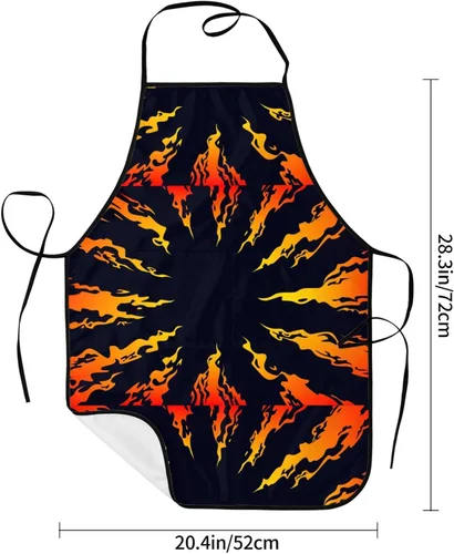 Vista 4 de Delantales impermeables con bolsillo espacioso para parrilla