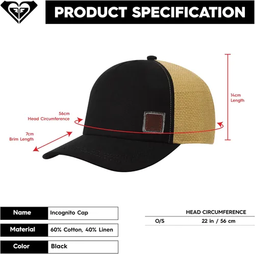Vista 6 de Roxy Erjha03614 - Gorro de camionero para mujer, Mapa
