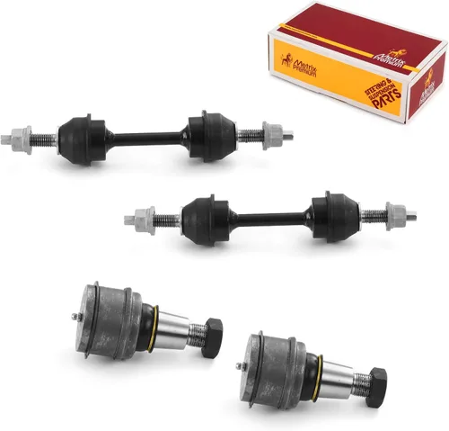 Vista 300 de Metrix Premium Chassis Parts - Juego de 4 piezas de articulación de rótula superior y barra estabilizadora delantera para Ford Ranger RWD 1998-2011