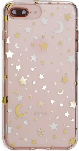 Vista 15 de VELVET CAVIAR Funda brillante iridiscente para iPhone 8 Plus/iPhone 7 Plus, funda protectora estética para mujer (cuarzo ópalo azul)